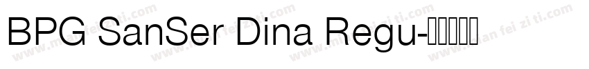 BPG SanSer Dina Regu字体转换